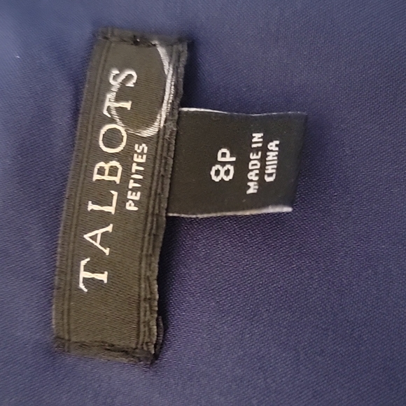 EUC TALBOTS Floral Dress SZ 8P Light Colors And Shades Of Blue - Picture 6 of 11